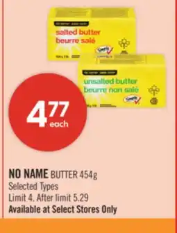 Shoppers Drug Mart NO NAME BUTTER offer