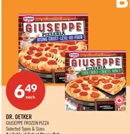 Shoppers Drug Mart DR. OETKER GIUSEPPE FROZEN PIZZA offer