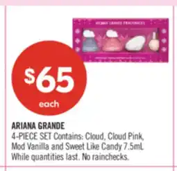 Shoppers Drug Mart ARIANA GRANDE 4-PIECE SET Contains: Cloud, Cloud Pink, Mod Vanilla and Sweet Like Candy offer