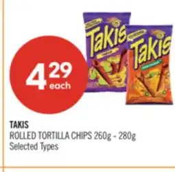 Shoppers Drug Mart TAKIS ROLLED TORTILLA CHIPS offer