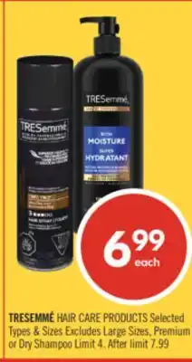 Shoppers Drug Mart TRESEMME HAIR CARE PRODUCTS offer