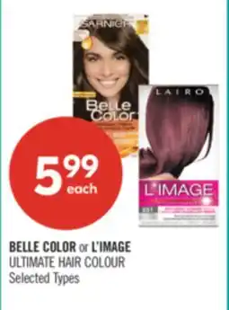 Shoppers Drug Mart BELLE COLOR or L'IMAGE ULTIMATE HAIR COLOUR offer