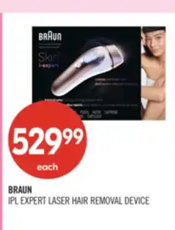 Shoppers Drug Mart BRAUN IPL EXPERT LASER HAIR REMOVAL DEVICE offer