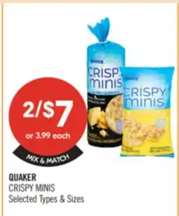 Shoppers Drug Mart QUAKER CRISPY MINIS offer