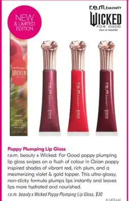 Shoppers Drug Mart r.e.m. beauty x Wicked Poppy Plumping Lip Gloss offer