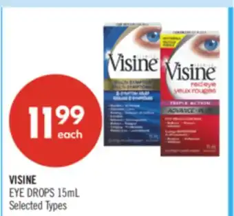 Shoppers Drug Mart VISINE EYE DROPS offer