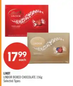 Shoppers Drug Mart LINDT LINDOR BOXED CHOCOLATE offer