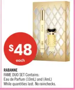Shoppers Drug Mart RABANNE FAME DUO SET offer