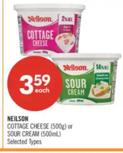 Shoppers Drug Mart NEILSON COTTAGE CHEESE (500g) or SOUR CREAM (500mL) offer