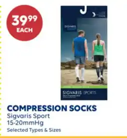 Wellwise by Shoppers COMPRESSION SOCKS Sigvaris Sport offer