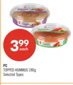 Shoppers Drug Mart PC TOPPED HUMMUS offer