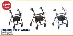 Wellwise by Shoppers ROLLATOR with 6 WHEELS offer