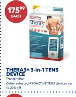 Wellwise by Shoppers THERA3+ 3-in-1 TENS DEVICE Proactive offer