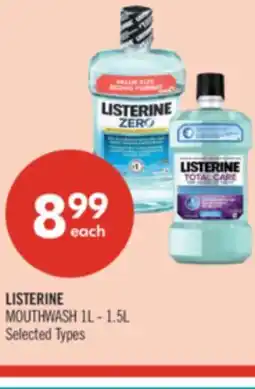 Shoppers Drug Mart LISTERINE MOUTHWASH offer