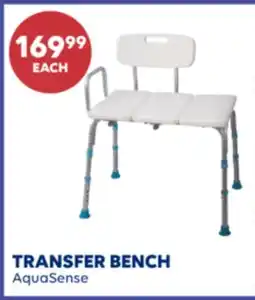 Wellwise by Shoppers TRANSFER BENCH AquaSense offer