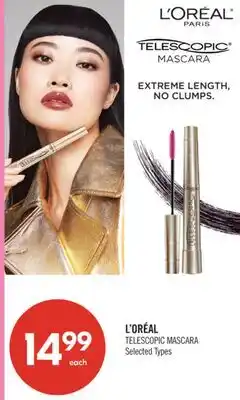 Shoppers Drug Mart L'ORÉAL TELESCOPIC MASCARA offer