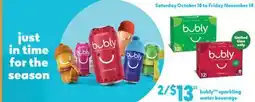 Shoppers Drug Mart bubly sparkling water beverage offer