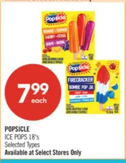 Shoppers Drug Mart POPSICLE ICE POPS offer