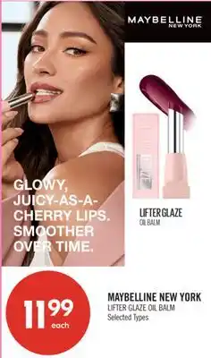 Shoppers Drug Mart MAYBELLINE NEW YORK LIFTER GLAZE OIL BALM offer