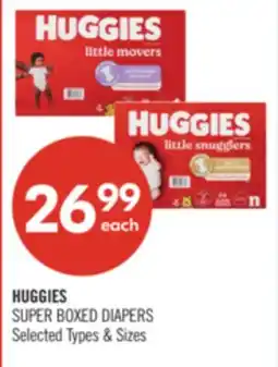 Shoppers Drug Mart HUGGIES SUPER BOXED DIAPERS offer