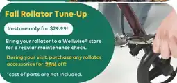 Wellwise by Shoppers Fall Rollator Tune-Up offer