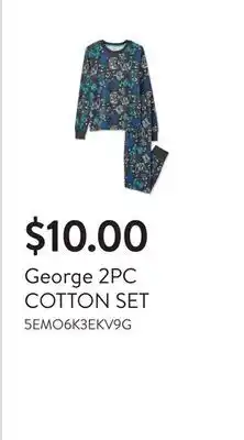 Walmart George 2PC COTTON SET offer