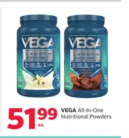 Rexall VEGA All-In-One Nutritional Powders offer