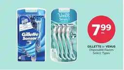 Rexall GILLETTE or VENUS Disposable Razors offer
