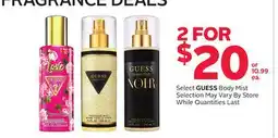 Rexall Select GUESS Body Mist offer