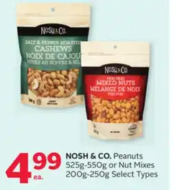 Rexall NOSH & CO. Peanuts 525g-550g or Nut Mixes 200g-250g offer