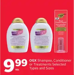 Rexall OGX Shampoo, Conditioner or Treatments offer