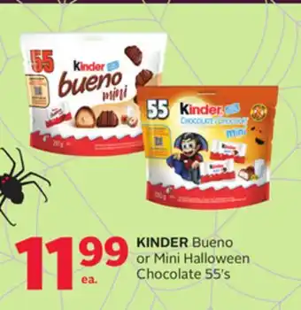 Rexall KINDER Bueno or Mini Halloween Chocolate offer