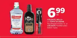 Rexall COLGATE, HELLO or TOM'S OF MAINE Mouthwash 473mL-1L or COLGATE Toothbrushes offer