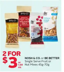 Rexall NOSH & CO. or BE BETTER Single Serve Fruit or Nut Mixes offer