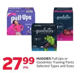 Rexall HUGGIES Pull. Ups or Goodnites Training Pants offer