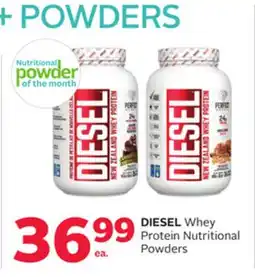 Rexall DIESEL Whey Protein Nutritional Powders offer