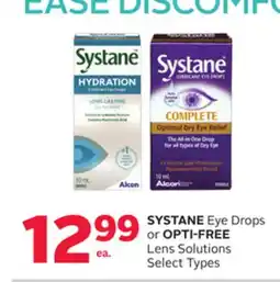 Rexall SYSTANE Eye Drops or OPTI-FREE Lens Solutions offer