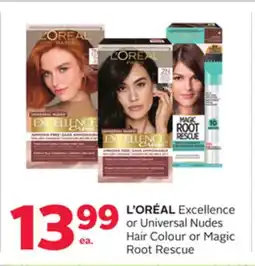 Rexall L'ORÉAL Excellence or Universal Nudes Hair Colour or Magic Root Rescue offer