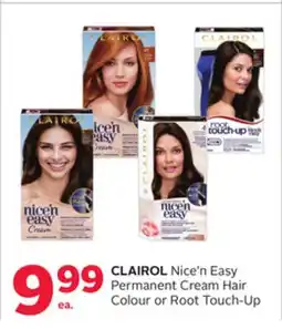 Rexall CLAIROL Nice'n Easy Permanent Cream Hair Colour or Root Touch-Up offer