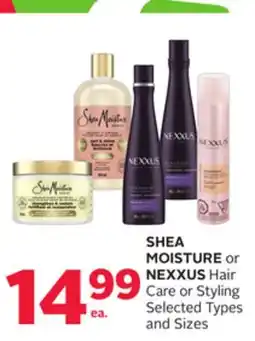Rexall SHEA MOISTURE or NEXXUS Hair Care or Styling offer