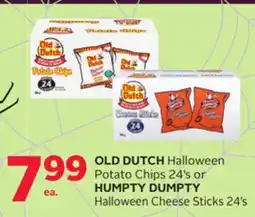 Rexall OLD DUTCH Halloween Potato Chips 24's or HUMPTY DUMPTY Halloween Cheese Sticks 24's offer