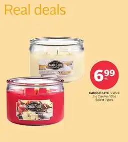 Rexall CANDLE-LITE 3-Wick Jar Candles 10oz offer