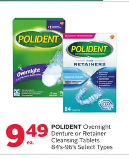Rexall POLIDENT Overnight Denture or Retainer Cleansing Tablets offer