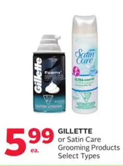 Rexall GILLETTE or Satin Care Grooming Products offer