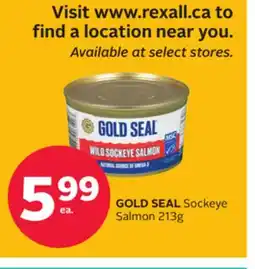 Rexall GOLD SEAL Sockeye Salmon offer