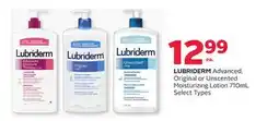 Rexall LUBRIDERM Advanced, Original or Unscented Moisturizing Lotion offer