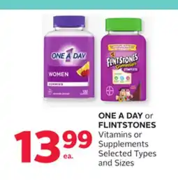 Rexall ONE A DAY or FLINTSTONES Vitamins or Supplements offer