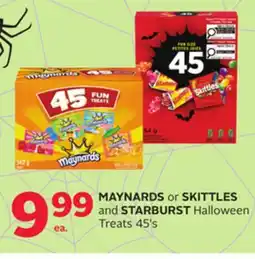 Rexall MAYNARDS or SKITTLES and STARBURST Halloween Treats offer