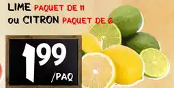 Marche Salaberry LIME OU CITRON offer