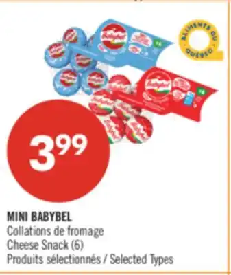 Pharmaprix MINI BABYBEL Cheese Snack offer